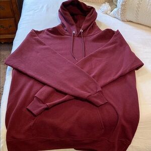 Hanes Red Hoodie Soft Cotton Blend Sweatshirt